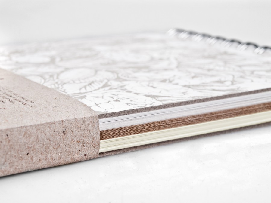 Stylish sketchbook with 3 different types of paper